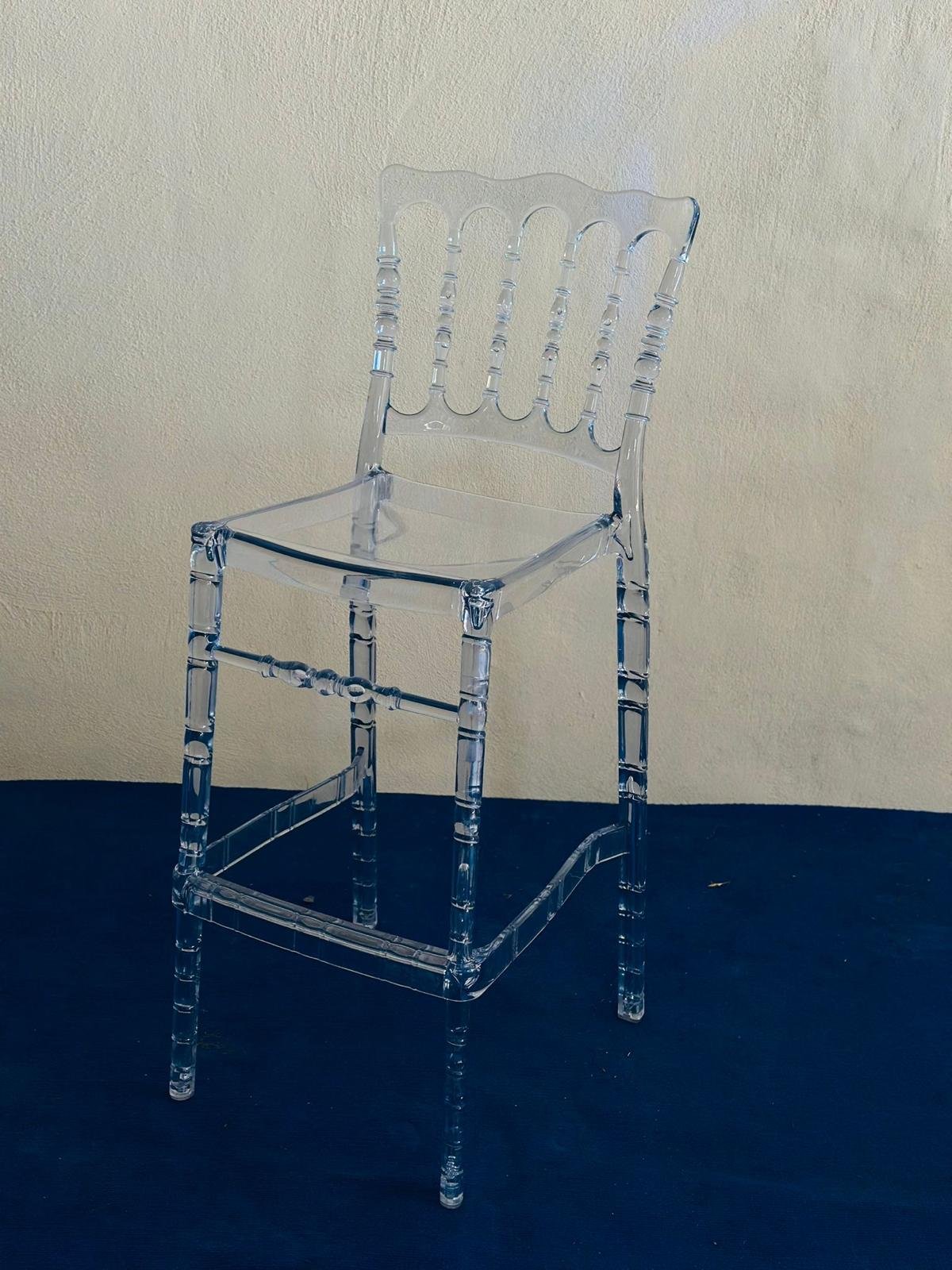 Şeffaf Bar Sandalyesi - Görsel 3